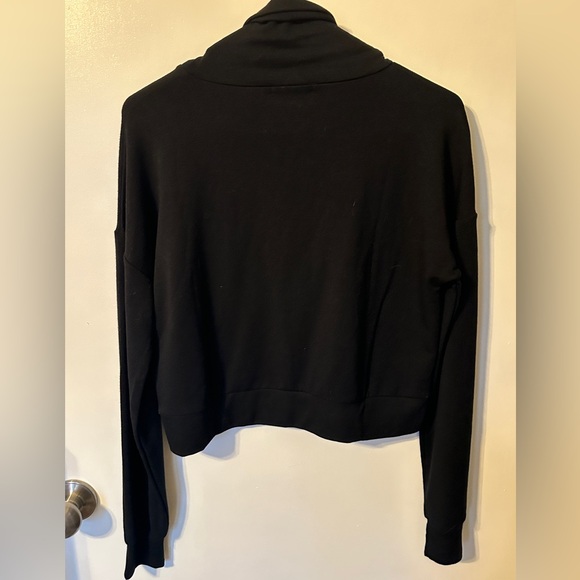 NWT! Beyond Yoga Black Cowl Neck Sweater - Picture 3 of 5
